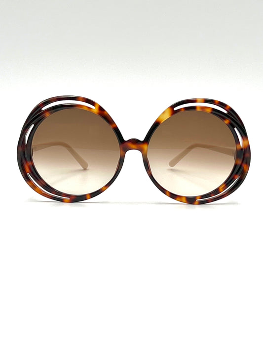 mod. ELLEN, avana, Linda Farrow, occhiale da Sole