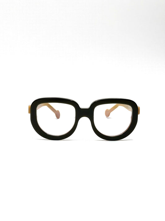 mod. Jota, verde, marrone e beige, Henau, occhiale da Vista