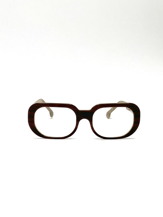 mod. M3, avana tabacco e marrone corno, Henau, occhiale da Vista