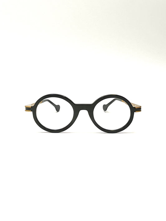mod. Lunam, nero e oro , Henau, occhiale da Vista