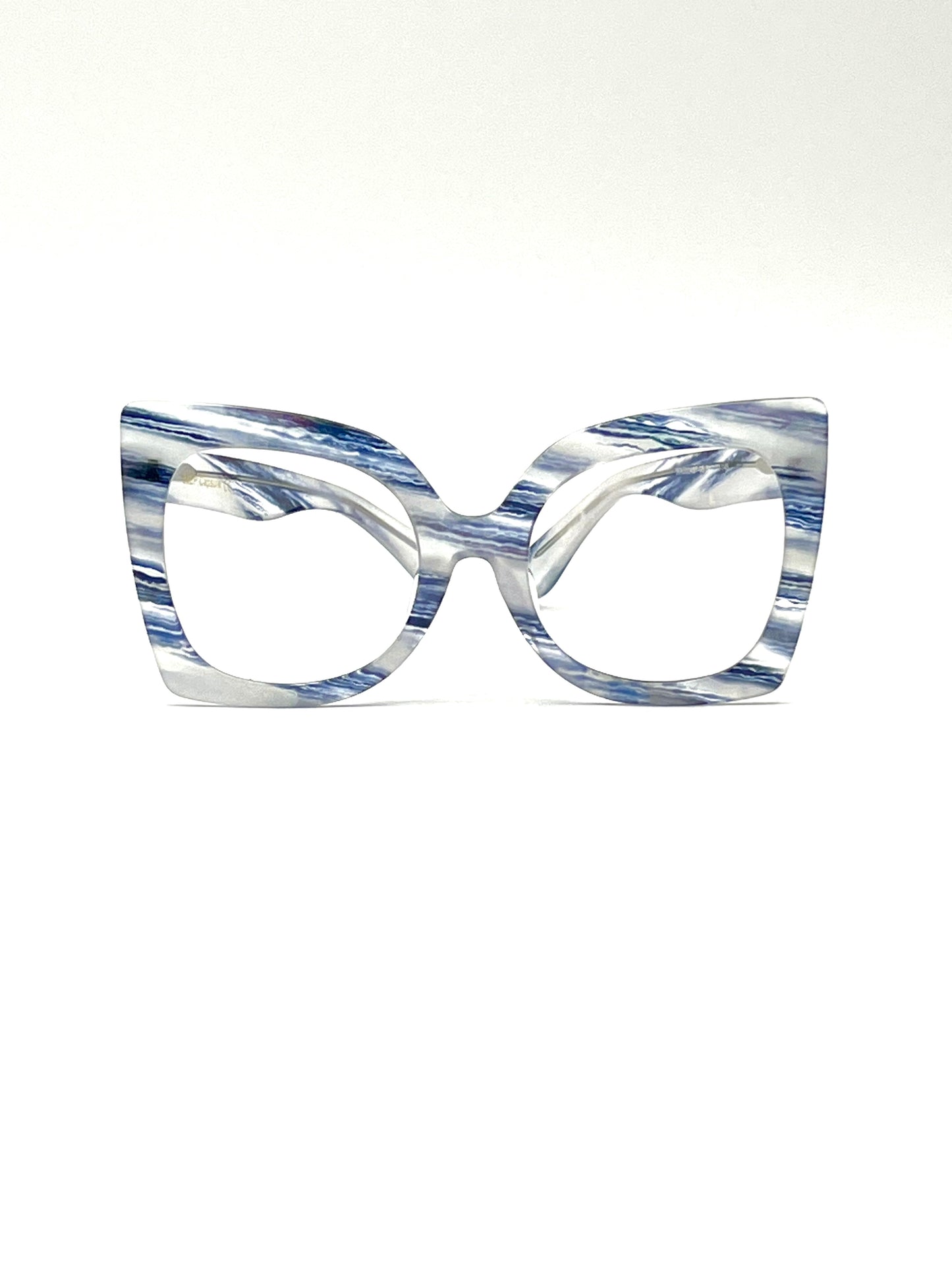 Mod. WA000487, azzurro melange., 58EP Capsule, occhiale da lettura