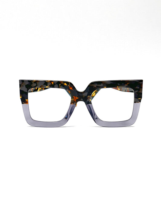 Mod. VFPO 306, bicolore avana e grigio., 58EP Capsule, occhiale da lettura