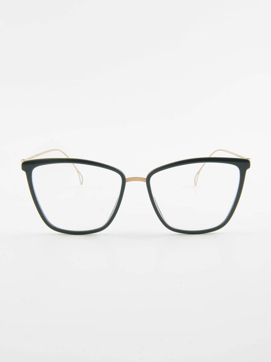 mod. Coco, oro e verde, Haffmans & Neumeister, occhiale da Vista