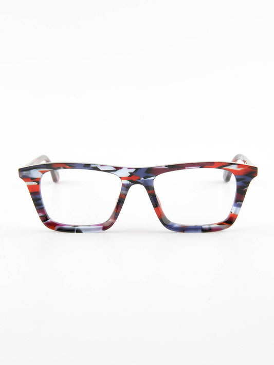 mod. Mille+87, grigio, rosso e nero, Theo, occhiale da Vista