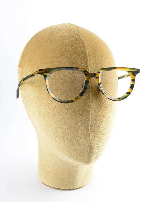 mod. Mille+85, verde e ambra, Theo, occhiale da Vista