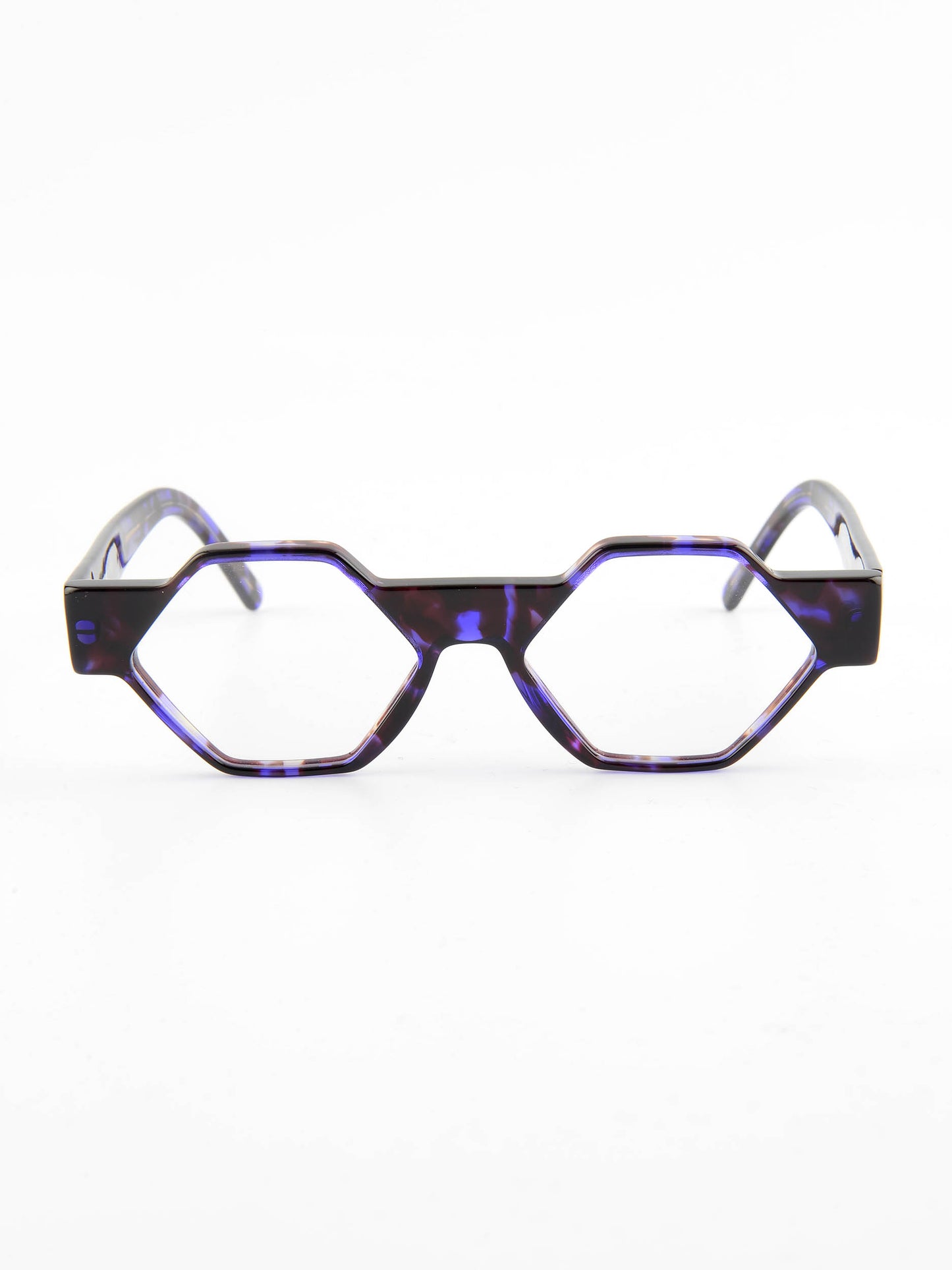 mod. Hexagono, avana e viola, Henau, occhiale da Vista