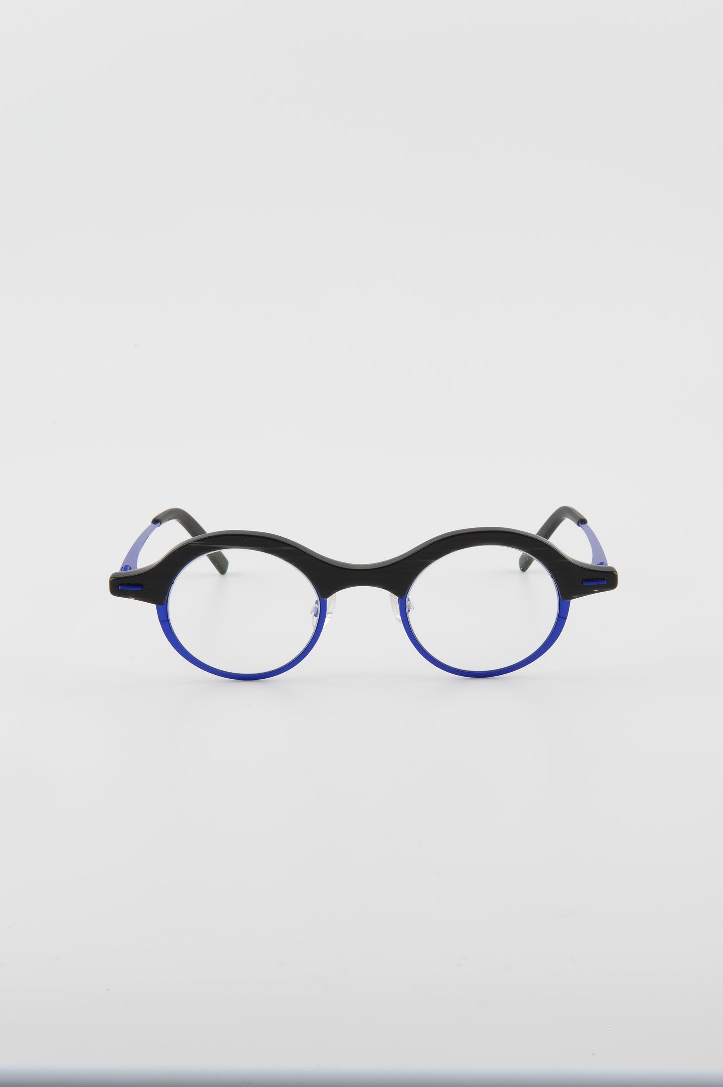 mod. Trufo, blu fluo e nero, Theo, occhiale da Vista