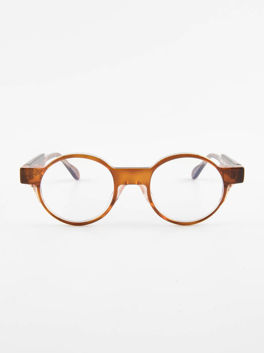 mod. Rondo, marrone caramello, Henau, occhiale da Vista