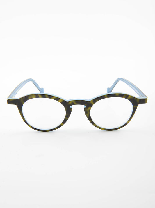 mod. Allegria, avana e azzurro, Anne&Valentin, occhiale da Vista