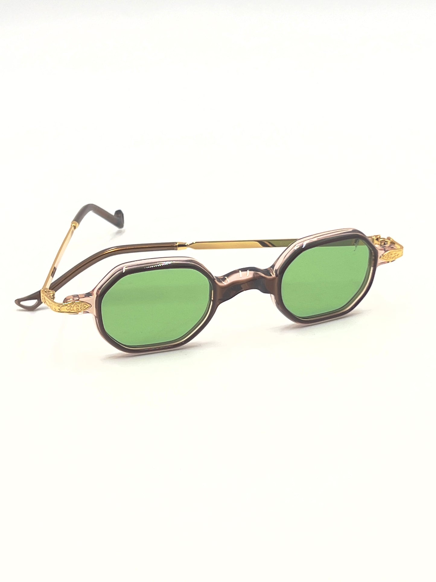 Eyepetizer Boca, marrone cristallo, aste oro