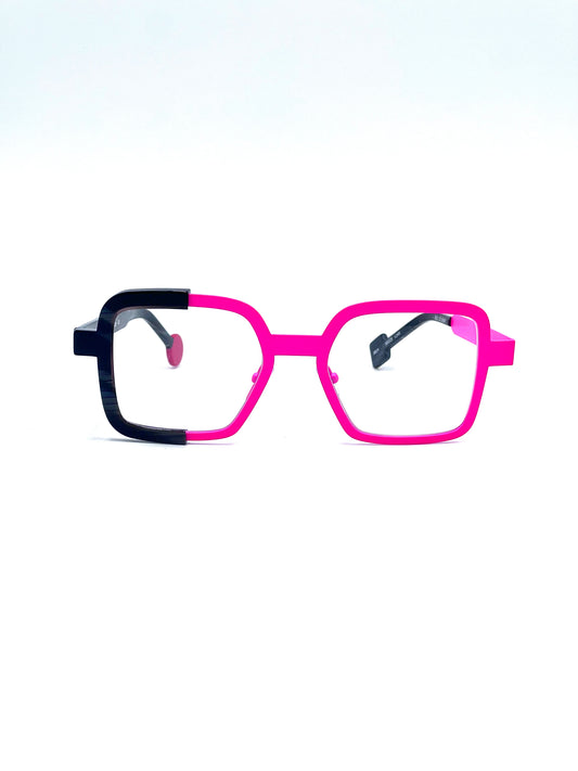 Be stylish, rosa fluo e nero striato