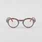 mod. PO29, righe bianco-nero e rosso, 58EttorePonti, occhiale da Vista